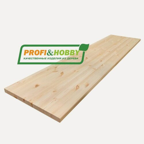 Изображение товара Столешница для кухни 2500х600х40мм хвоя А цельноламельный, Profi&Hobby