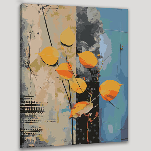 Изображение товара Картина по номерам 40x50 см, абстрактное искусство, смешанная техника, природа, сюрреализм, органические материалы