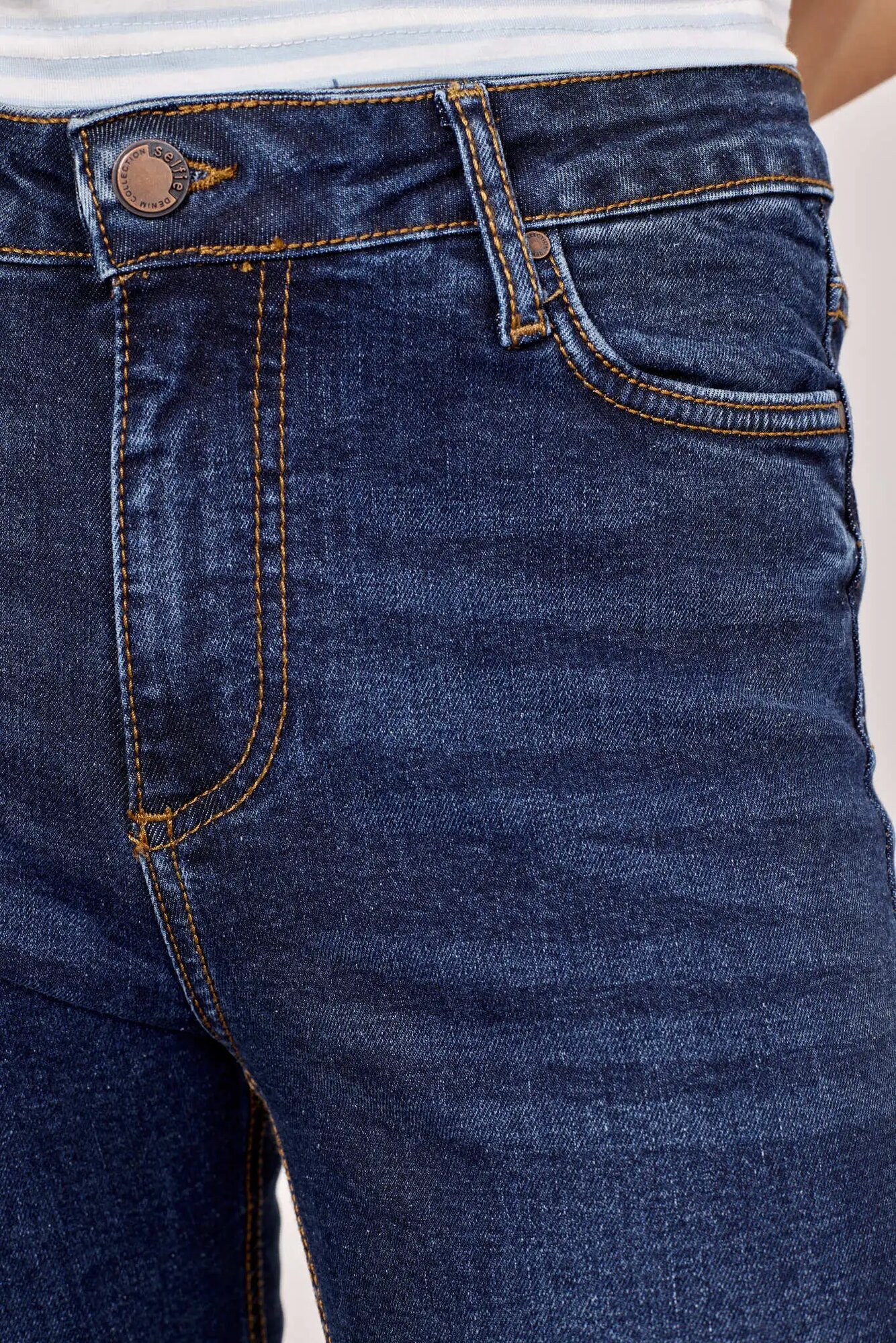 Джинсы Selfie, размер 26/30, темно-синий — фото 1