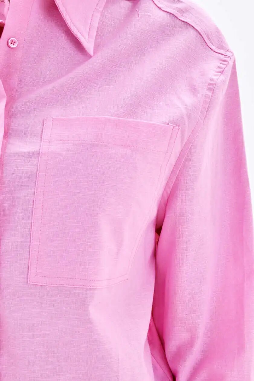 Рубашка Selfie, размер L, рoзовый — фото 1