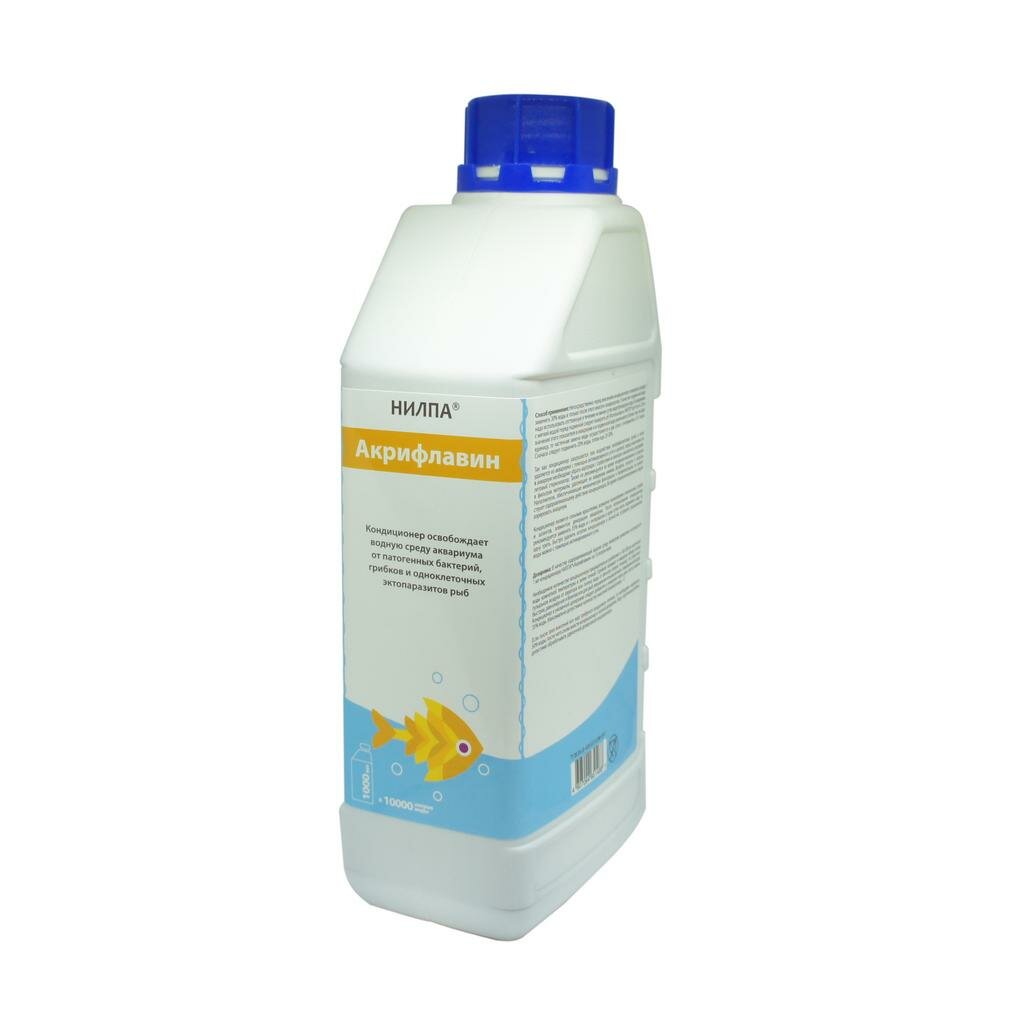 Кондиционер для аквариумной воды нилпа «Акрифлавин», 1000 мл — фото 1