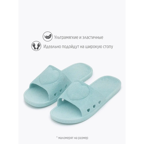 фото Шлёпанцы двинэм, размер 38, бирюзовый