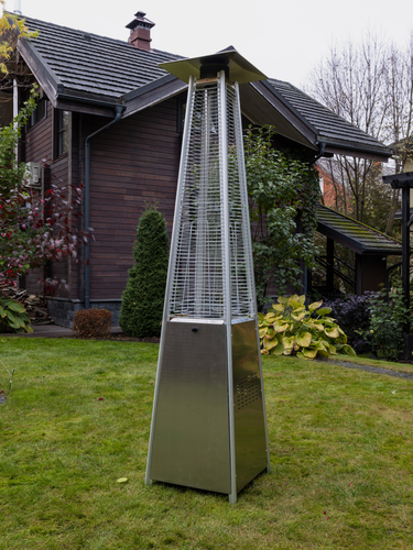 Изображение товара Уличный газовый обогреватель EVA из нержавеющей стали, шланг и регулятор в комплекте