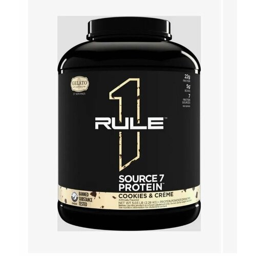 Rule One SOURCE7 PROTEIN 2.2 кг (Cookies & Creme) Печенье крем