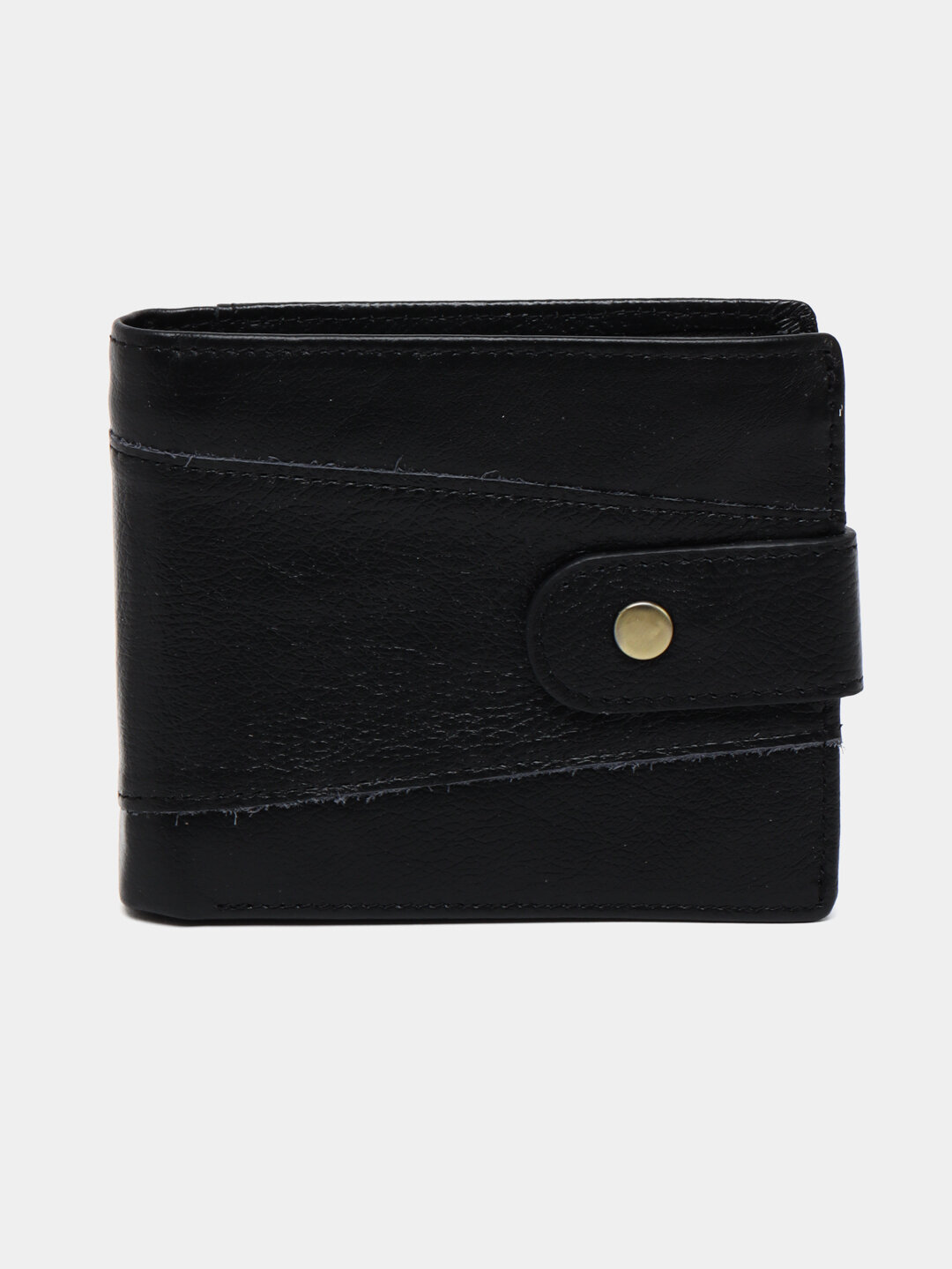 Кошелек GENUINE LEATHER, фактура гладкая, black