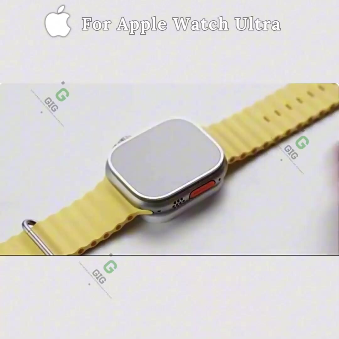 Защитное стекло с черной рамкой на iWatch Ultra 1, 2 поколение, 2 шт. — фото 1
