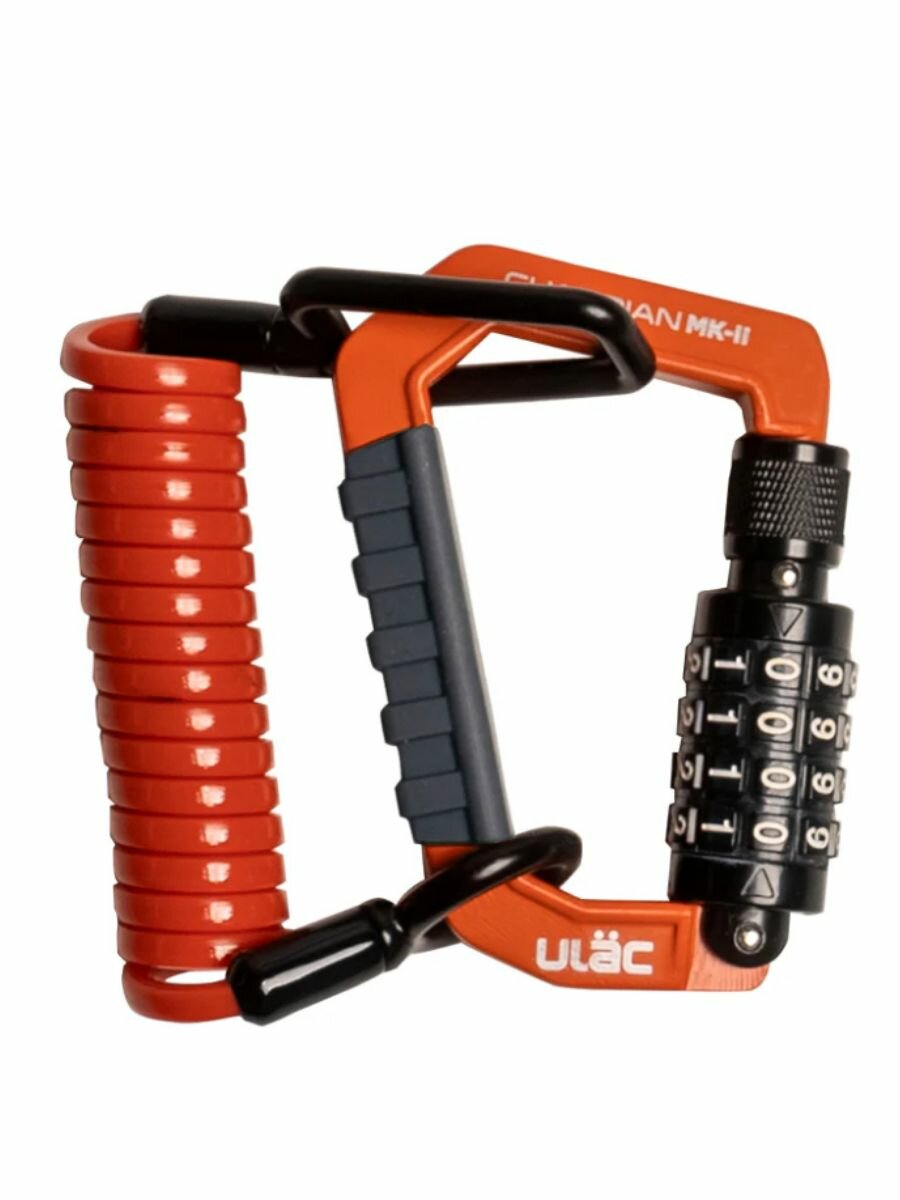 Велосипедный замок Ulac Guardian Mik 2 Orange. Длинна 120 см. — фото 1