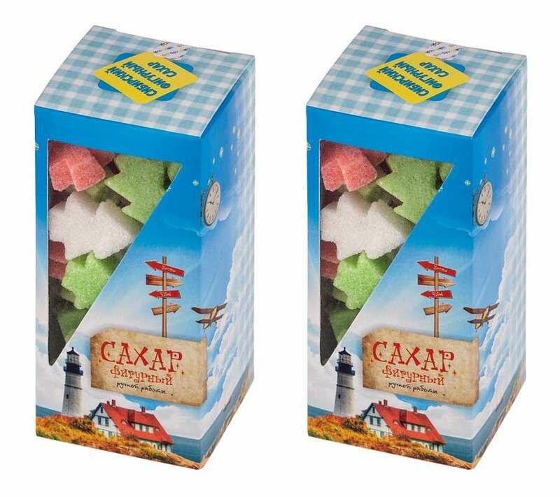 Сахар, "Елочки", цветной, фигурный, 170 гр