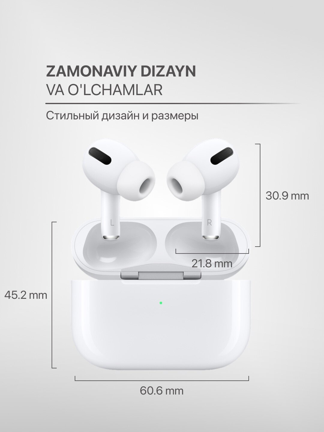 Беспроводные наушники Pods Pro 2 Premium, сенсорные, с беспроводной зарядкой — фото 1
