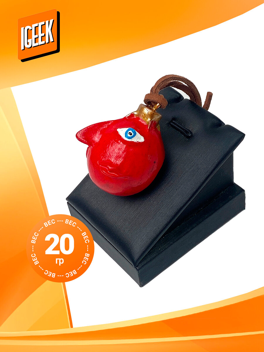 Колье iGEEK, длина 46 см, красный — фото 1