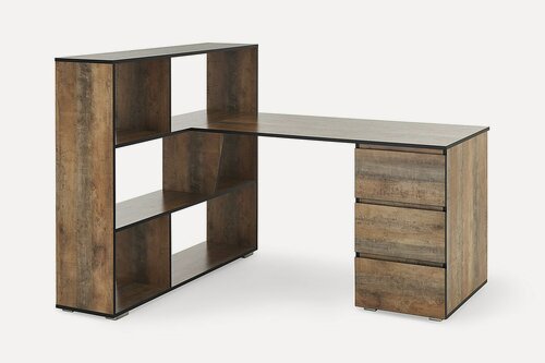 Изображение товара Письменный стол Orion, 149,4х112,2х120 см, цвет трансильвания, чёрный