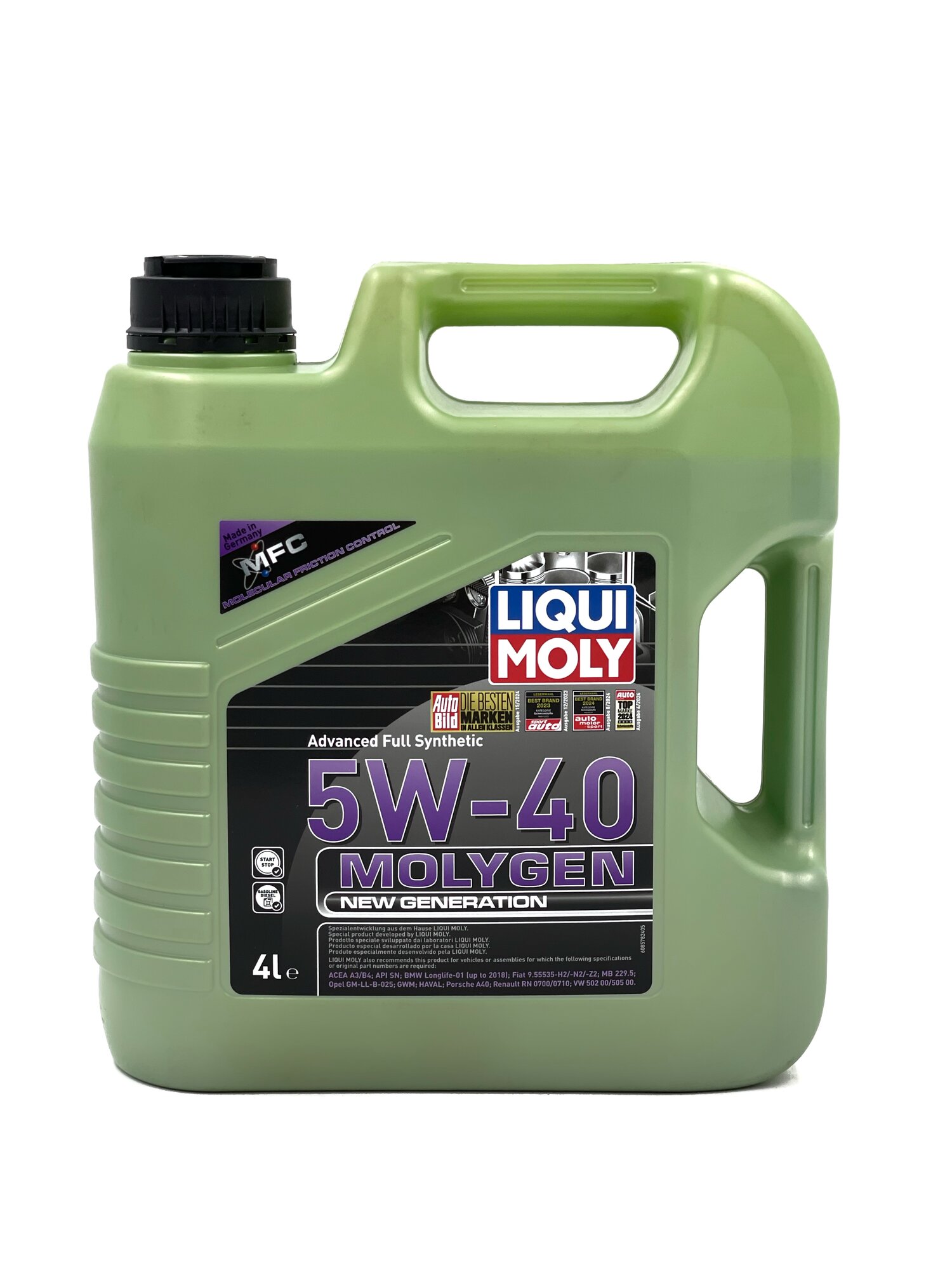 Масло моторное Liqui Moly 5w-40 Molygen New Generation HC-синт 4 литра
