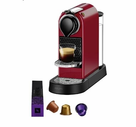 Капсульная кофемашина Krups Nespresso Citiz XN7415, красный