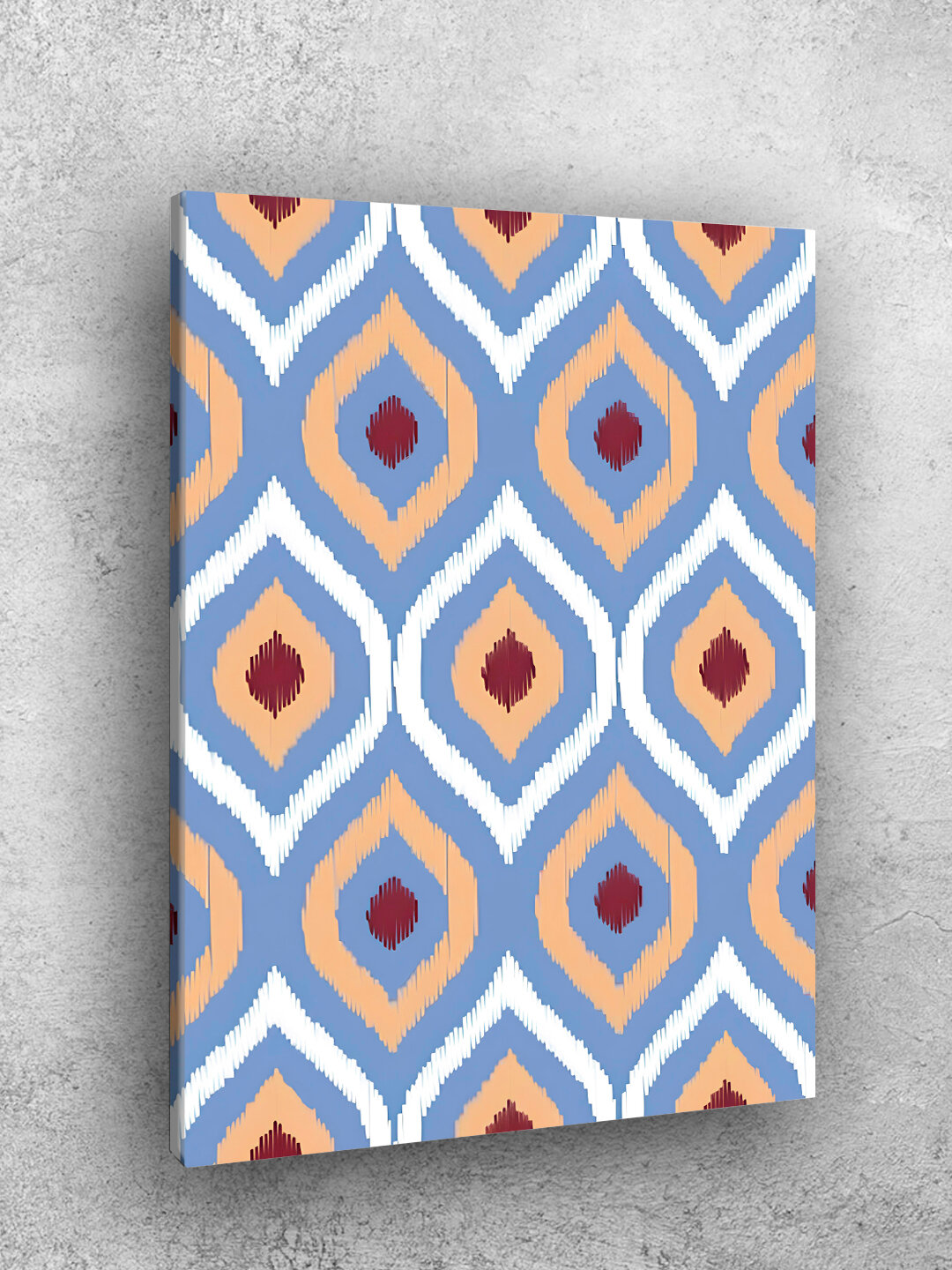 Картина интерьерная на стену ARTERY "Лазурные восточные узоры", печать на холсте, постер на подрамнике, 30х40 см — фото 1