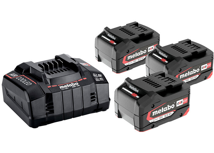 Аккумуляторы (3 шт.) и зарядное устройство Metabo Basic-Set 5.2 685048000