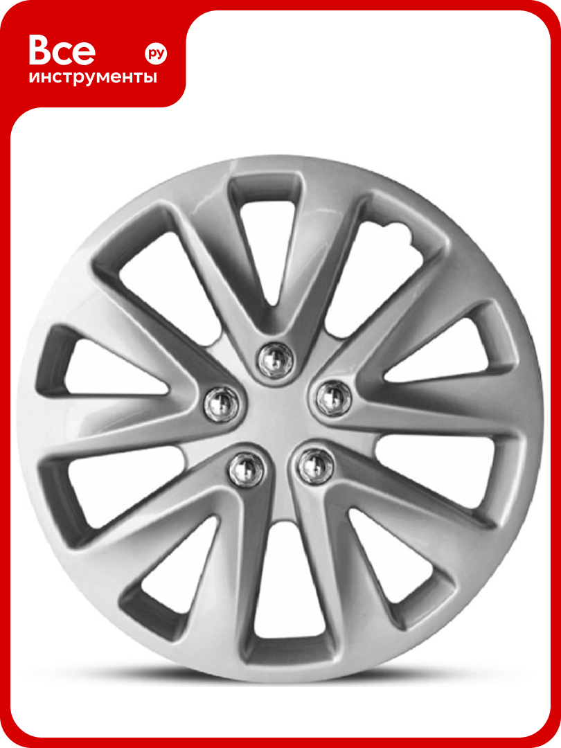 Колпаки на колёса AUTOPROFI комплект из 4 шт размер 14 350мм WC-2030 SILVER 14
