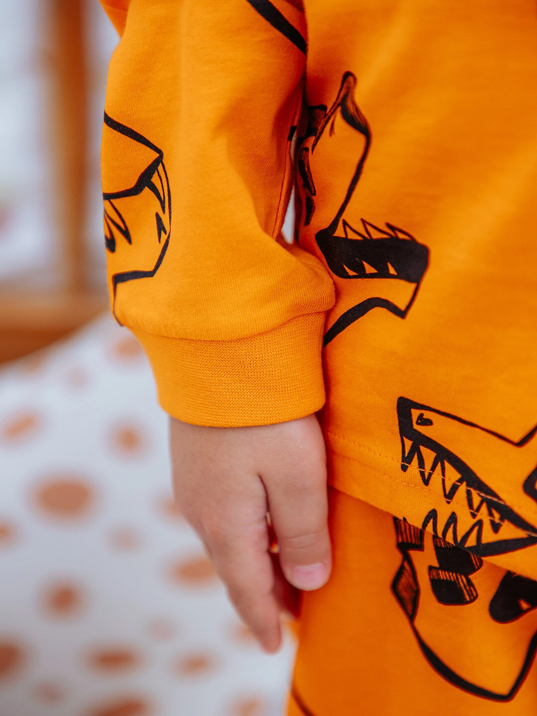 Пижама neo, размер 86, оранжевый — фото 1