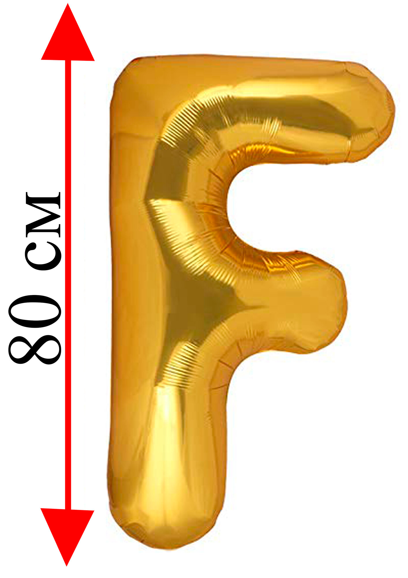 Воздушный шар буквы 32 дм/ 82 см прочный шар для праздников буква F