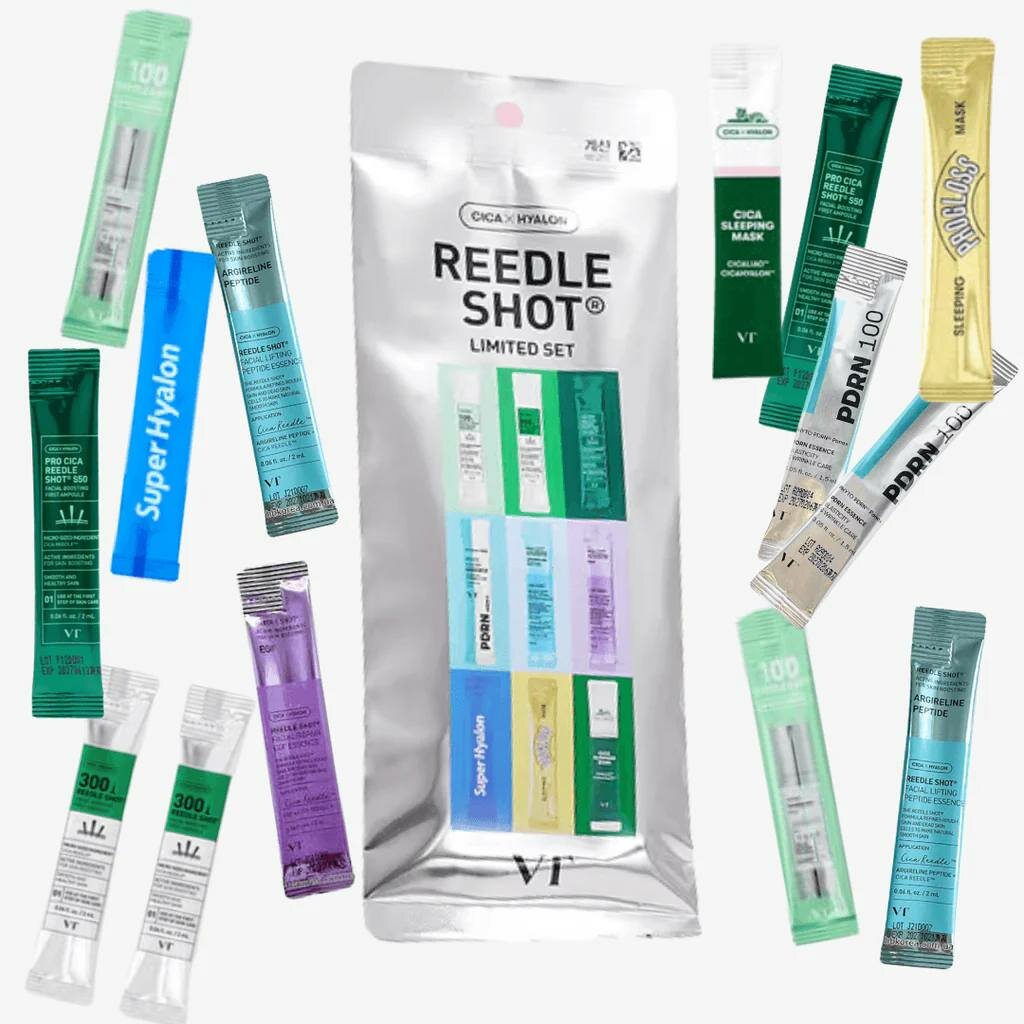 Бустер-сыворотка с микроиглами и коллагеном VT Cosmetics Collagen Reedle Shot 14 штук по 2 мл лимитированная