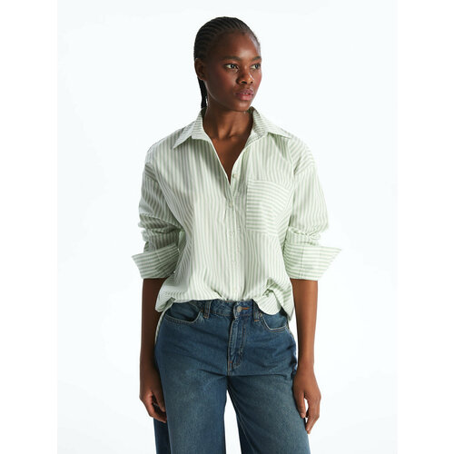 фото Туника lc waikiki, 1 шт., размер 42, green striped