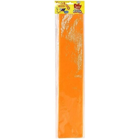 Бумага Каляка-маляка цв. крепир. флуор. 50х250 см 1 цв. оранжевая 32 г/м2 в пакете с европодвесом