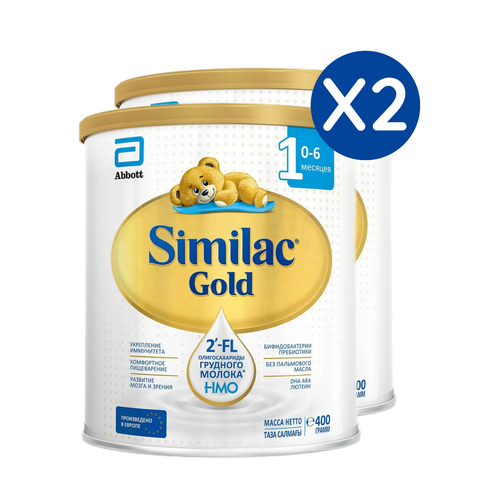 Смесь детская молочная Similac Gold 1 с 0 месяцев 400 г 2 шт