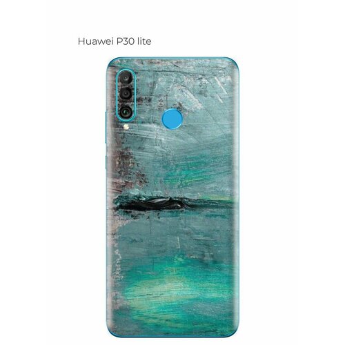 Гидрогелевая пленка на Huawei P30 lite на заднюю панель гидрогелевая пленка huawei p30 хуавей p30 на дисплей и заднюю крышку матовая