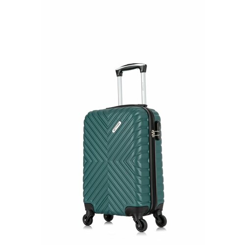 Умный чемодан L'case New Delhi Ch0810, 34 л, размер XS, зеленый чемодан king new цвет темно зеленый размер m съемные колеса