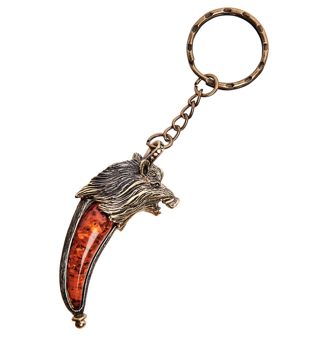 Брелок Art East  оранжевый  коричневый