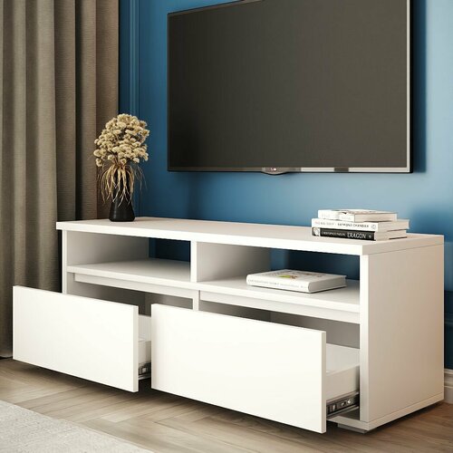 Тумба под телевизор 108х34х40см Белый 6300₽