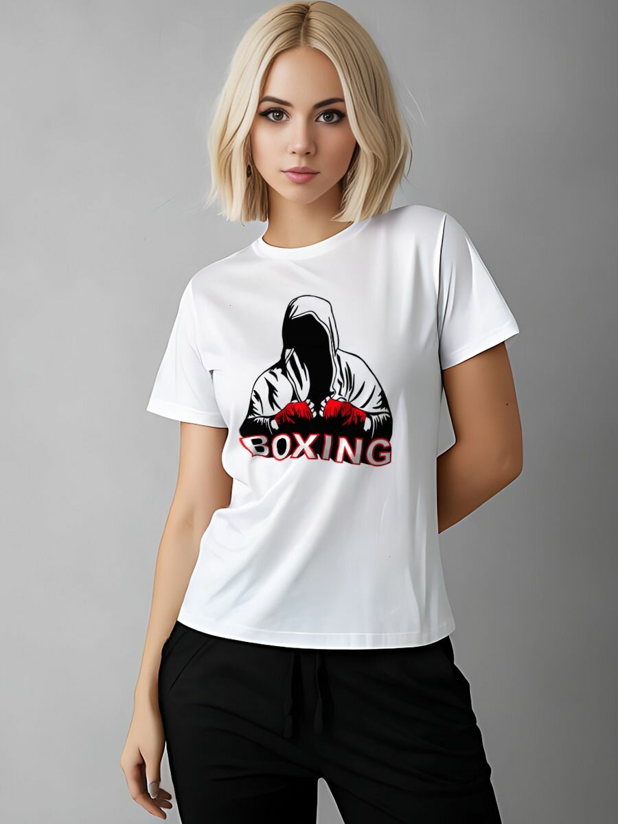 Футболка Printech размер L (44-46) белый