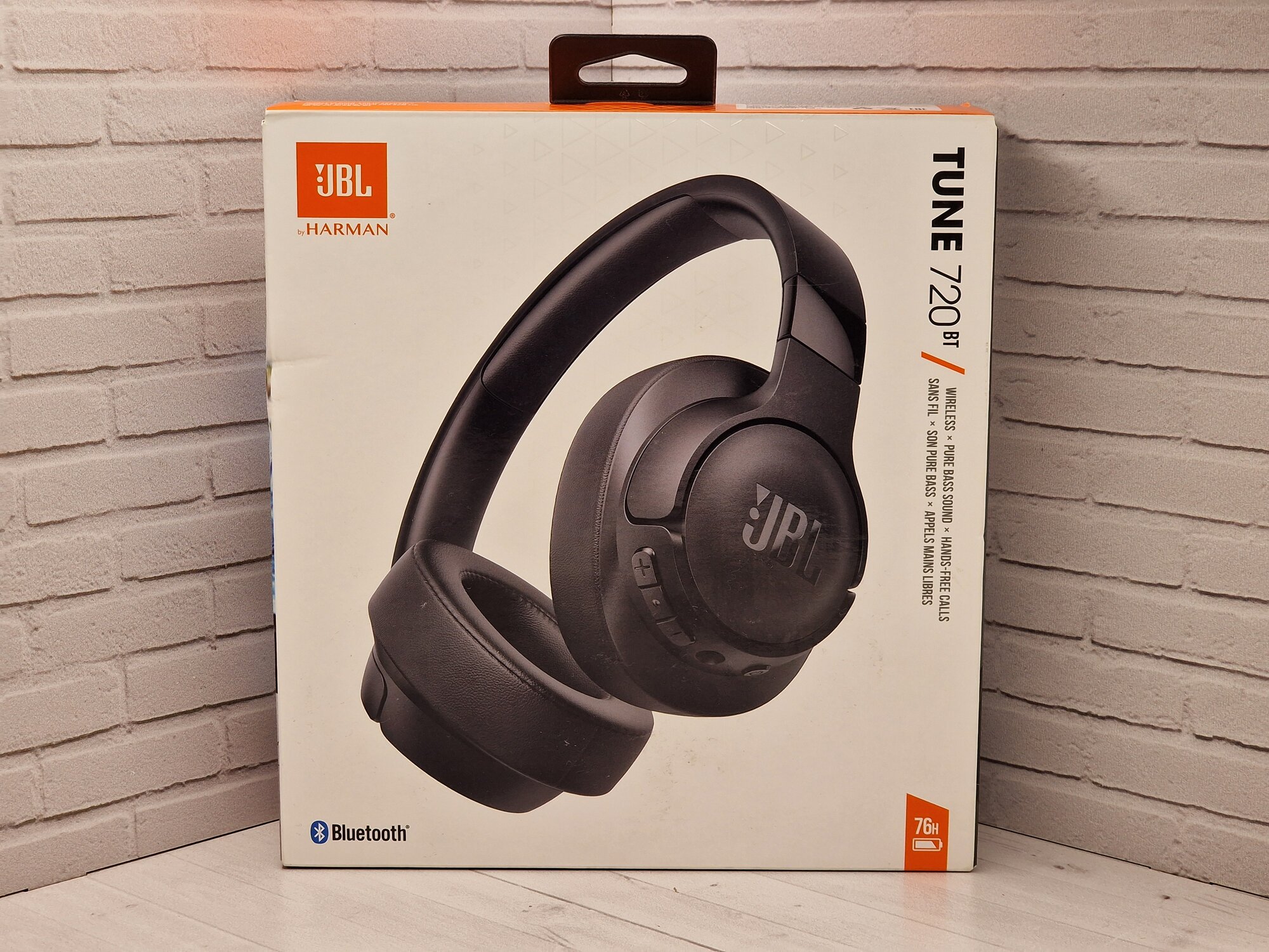 Беспроводные наушники JBL Tune 720BT, mini jack 3.5 mm, черный