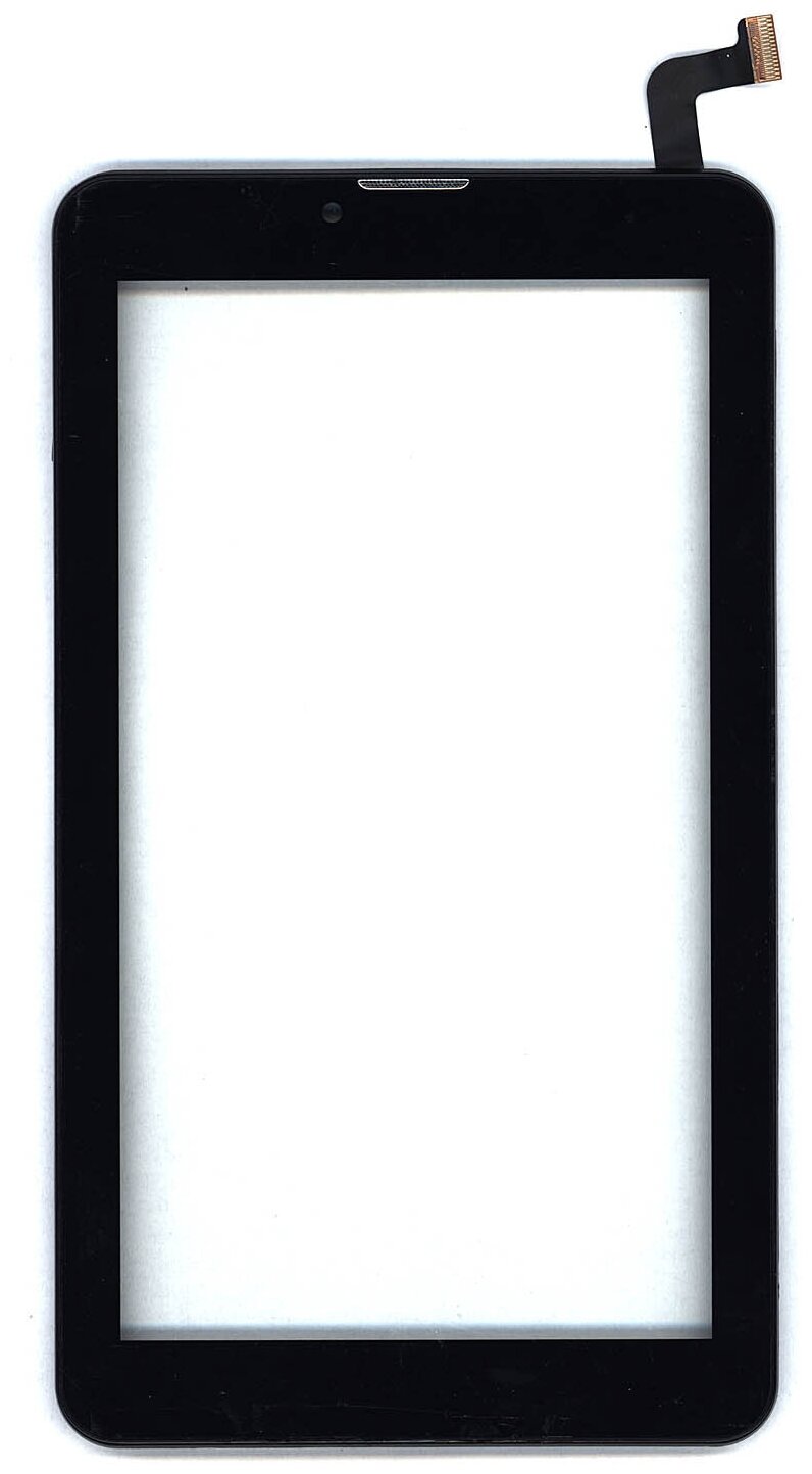 Сенсорное стекло (тачскрин) для Irbis TZ70 черное с рамкой