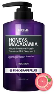 Фото KUNDAL кондиционер Honey & Macadamia Pink Grapefruit