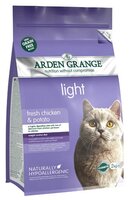 Корм для кошек Arden Grange (2 кг) Adult Cat Light курица и картофель сухой корм беззерновой, для вз