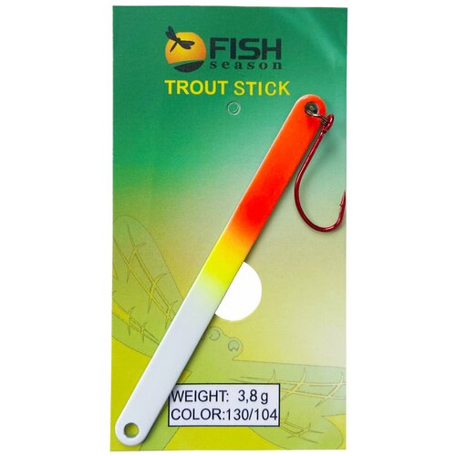 фото Блесна trout stick, 3.8гр, цвет-104, 1шт/уп fish season