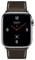 Часы Apple Watch Hermès Series 4 GPS + Cellular 44mm Stainless Steel Case with Leather Single Tour D