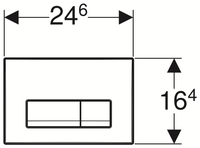 Кнопка смыва GEBERIT 115.105.11.1 Delta 51 белый