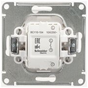 Механизм выключателя 1-кл. СП W59 10А IP20 10AX бел. SchE, SCHNEIDER ELECTRIC VS110-154-1-86 (1 шт.)