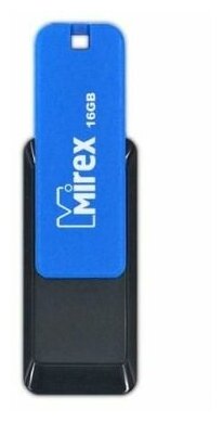 Накопитель USB 2.0 16GB Mirex CITY 13600-FMUCIB16 USB 16GB Mirex CITY синий (ecopack)