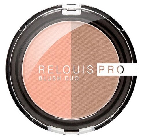 Румяна для лица `RELOUIS` `RELOUIS PRO` BLUSH DUO компактные тон 203