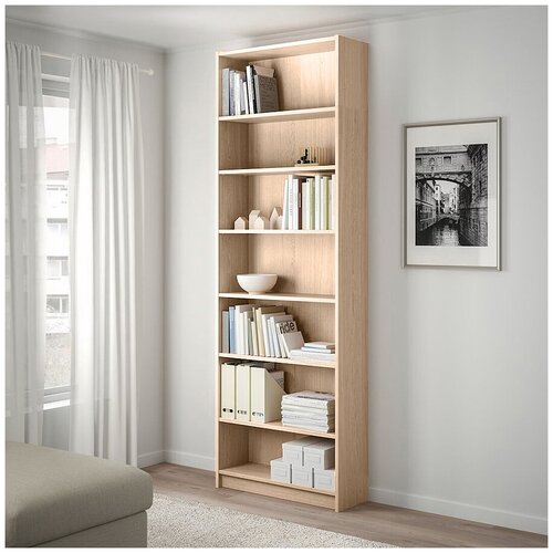 Стеллаж Стоп Мебель Билли 04 размер 80х237х28 Дуб сонома 8890₽