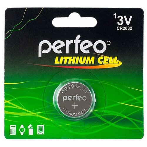 Батарейка CR 2032 Perfeo батарейки perfeo cr1632 5bl lithium cell