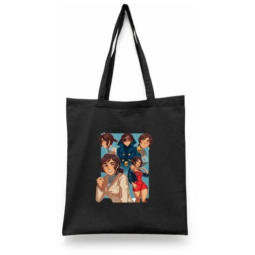 фото Сумка-шоппер унисекс каждому своё "корпорация заговор/inside job/мультфильм" белая