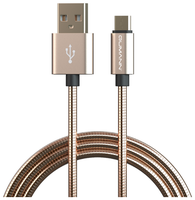 Кабель Qumann USB2.0 - micro-USB 1 м розовое золото