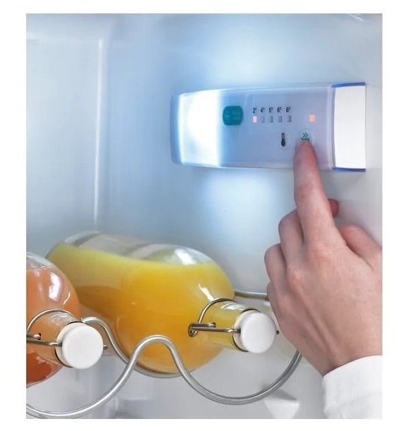 KYLIG килиг холодильник/морозильник A+ 220/91 л система No Frost нержавеющая сталь - фотография № 4