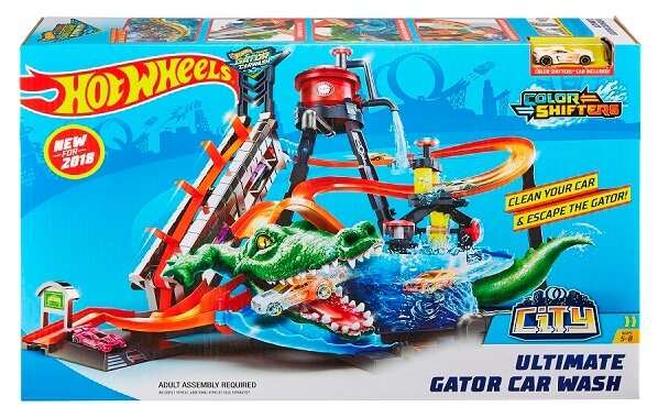 Hot Wheels FTB67 Ultimate Gator Car Wash Play Set for sale