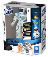 Интерактивная игрушка робот Longshore Xtrem Bots Агент XT30037 белый/синий