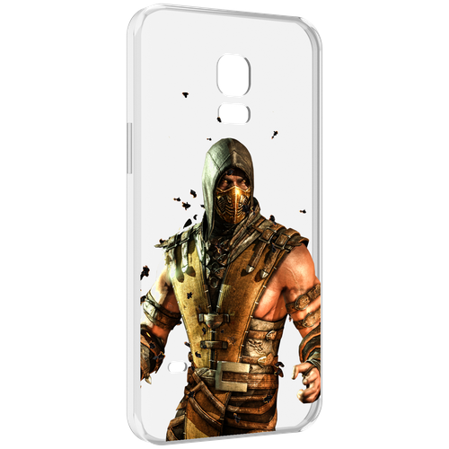 Чехол MyPads Mortal Kombat scorpion для Samsung Galaxy S5 mini задняя-панель-накладка-бампер