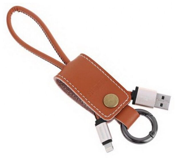 Кабель Remax 034i USB-Lightning (коричневый) - фото №1